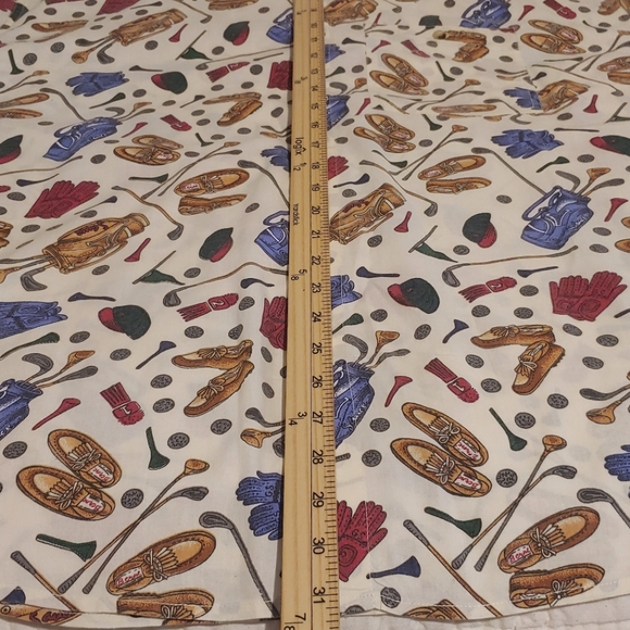 Vintage Sauce by Berne Shirt Golf All Over Print Button Up Short Sleeve Mens XL - Picture 8 of 12